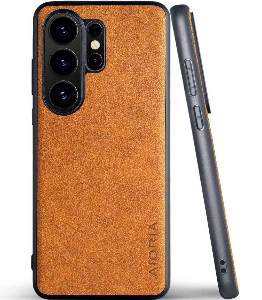 for Samsung Galaxy S26 Series Case Premium Leather Cover Retro Design Full Protective Phone Case
