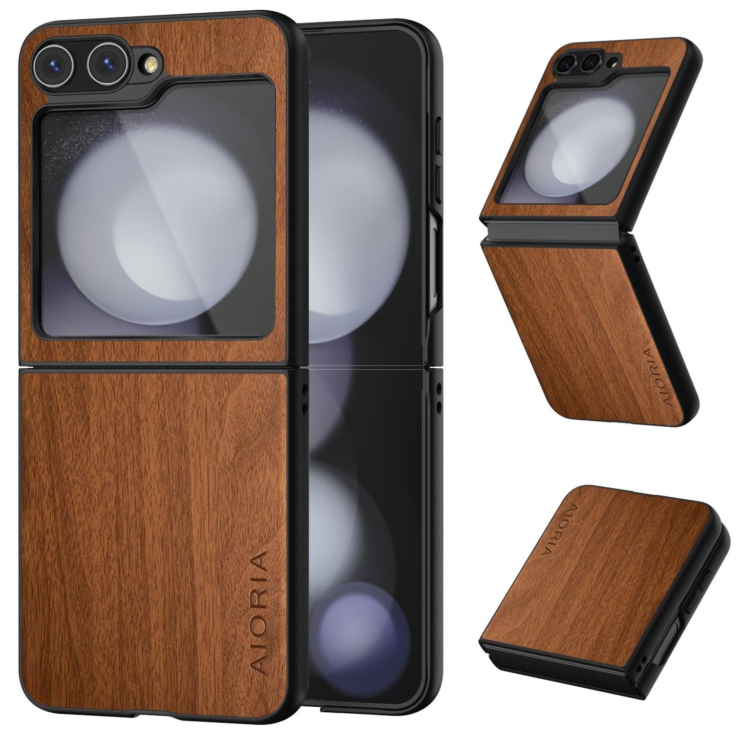 Case for Samsung Galaxy Z Flip 7 5G funda Bamboo Wood Pattern PU Leather Back Cover for Samsung Galaxy z flip7 zflip7 case (White, Galaxy Z Flip 7)