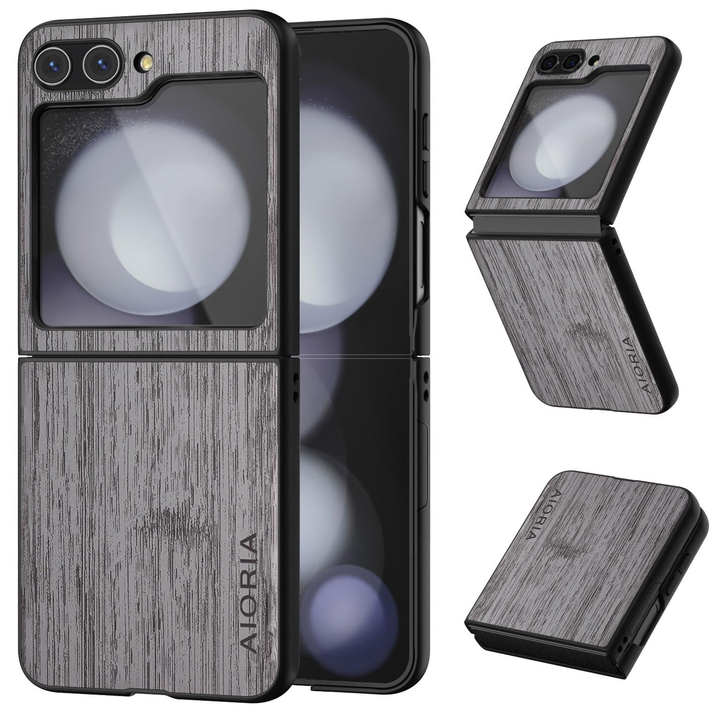 case for Samsung Galaxy Z Flip 5 6 7 Imitation Bamboo Pattern PU Leather Phone Case Protective Cover