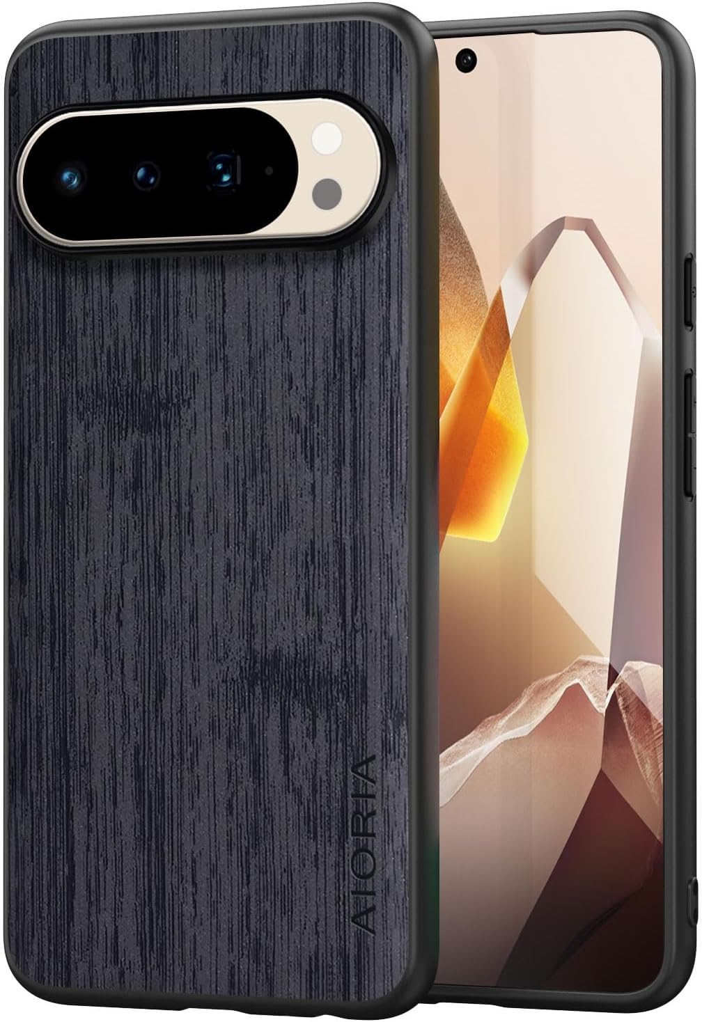 Case for Google Pixel 10 Pro XL Imitation Bamboo Pattern PU Leather Design Phone Case Protective Cover (Cyan, for Pixel 10 Pro XL)