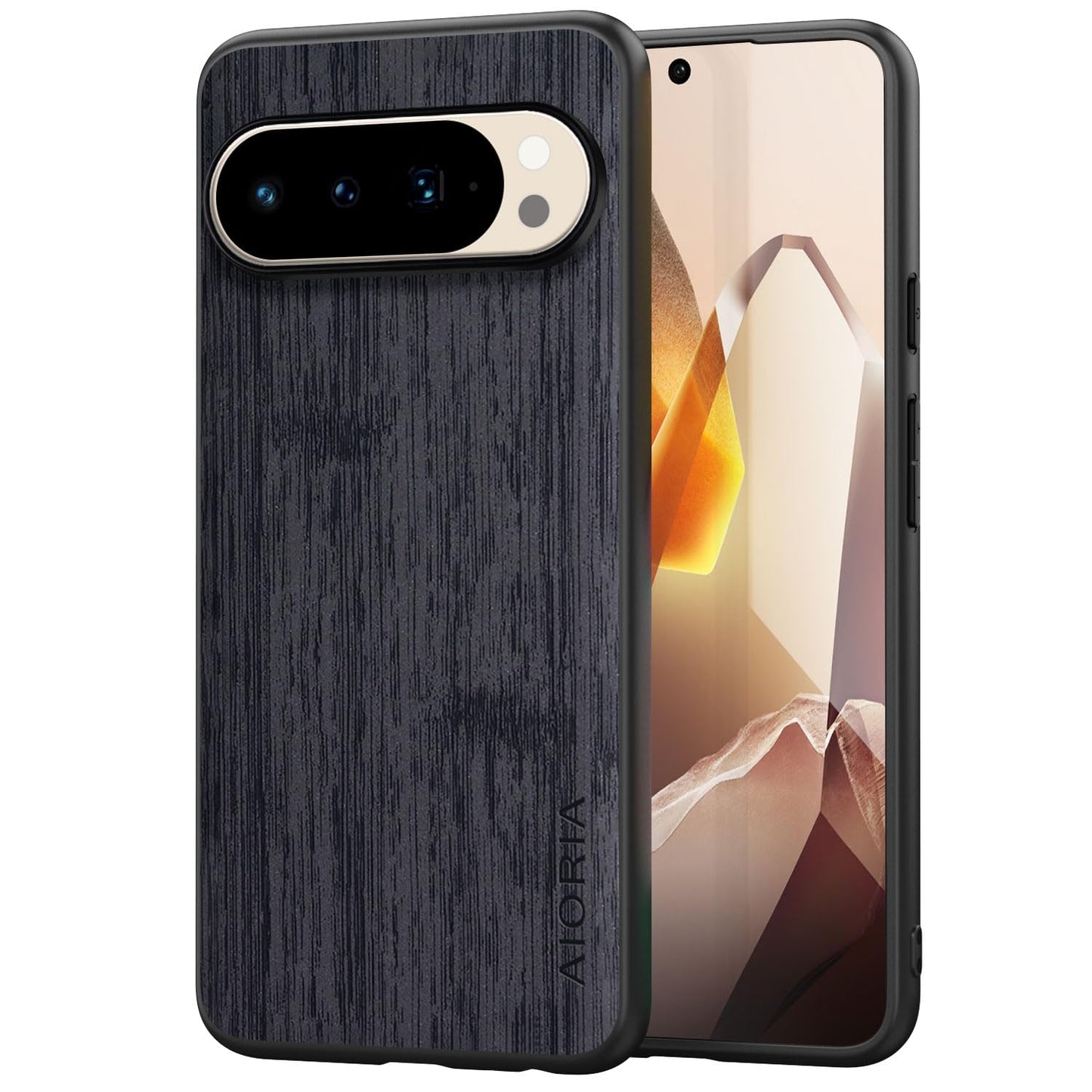 Case for Google Pixel 10 Pro XL Imitation Bamboo Pattern PU Leather Design Phone Case Protective Cover (Cyan, for Pixel 10 Pro XL)