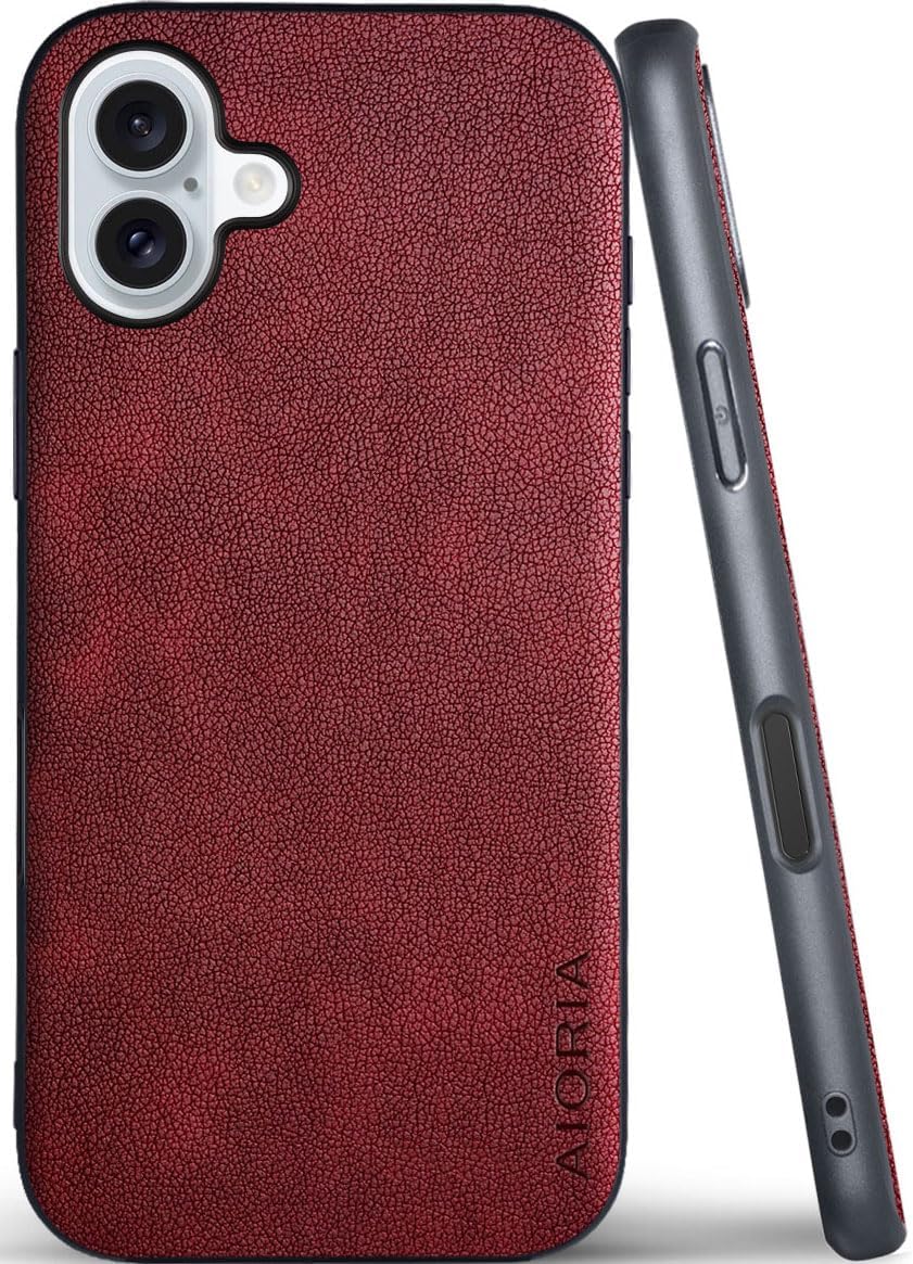 for iPhone Case Premium PU Leather Cover Retro Design Full Protective Phone Case for iPhone 17 16 Pro Max Plus 16e 5G