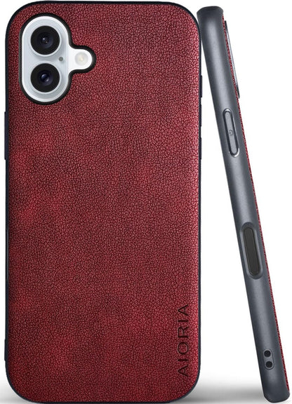 for iPhone Case Premium PU Leather Cover Retro Design Full Protective Phone Case for iPhone 17 16 Pro Max Plus 16e 5G