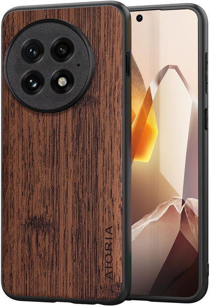 Case for Oneplus 13 13R Imitation Bamboo Pattern PU Leather Design Phone Case Protective Cover