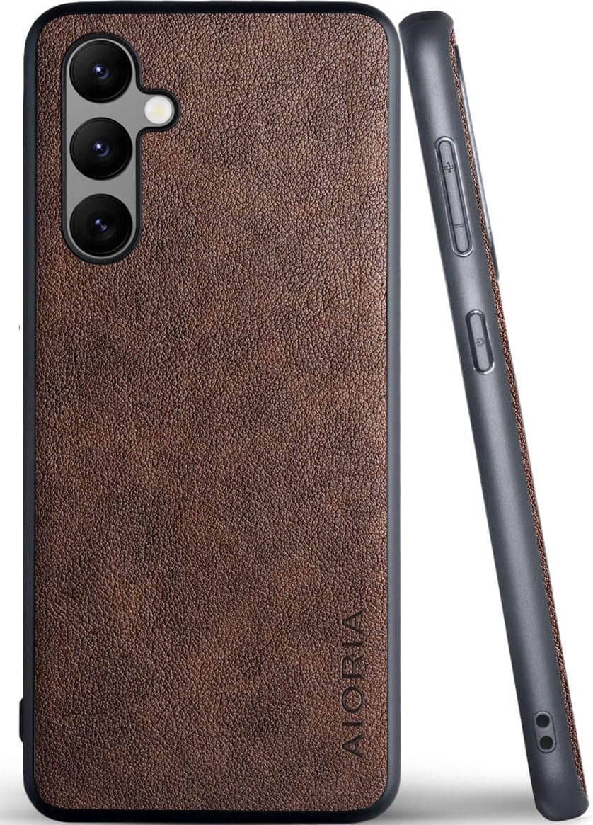 for Samsung Galaxy A Series Case A17 A56 A36 A26 A16 A55 A35 A25 A15 Premium Leather Cover Retro Design Full Protective Phone Case for Samsung Galaxy A26 5G (Red, A26)