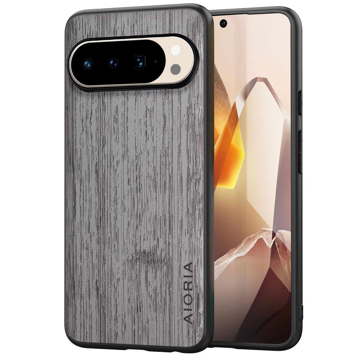 Case for Google Pixel 10 Pro XL Imitation Bamboo Pattern PU Leather Design Phone Case Protective Cover (Cyan, for Pixel 10 Pro XL)