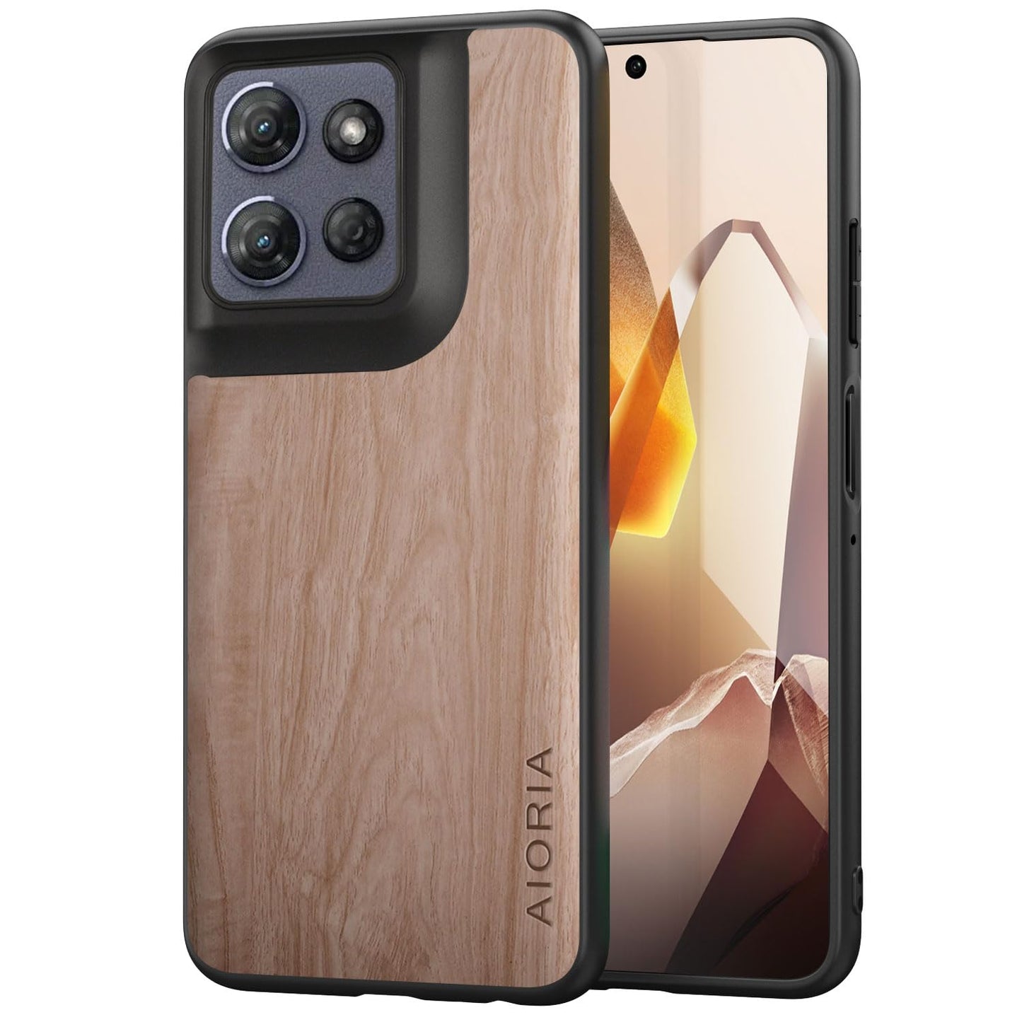 Case for Motorola Moto G 2025 5G funda Bamboo Wood Pattern PU Leather Back Cover for Moto g 2025 case (Blue, Moto G 2025)