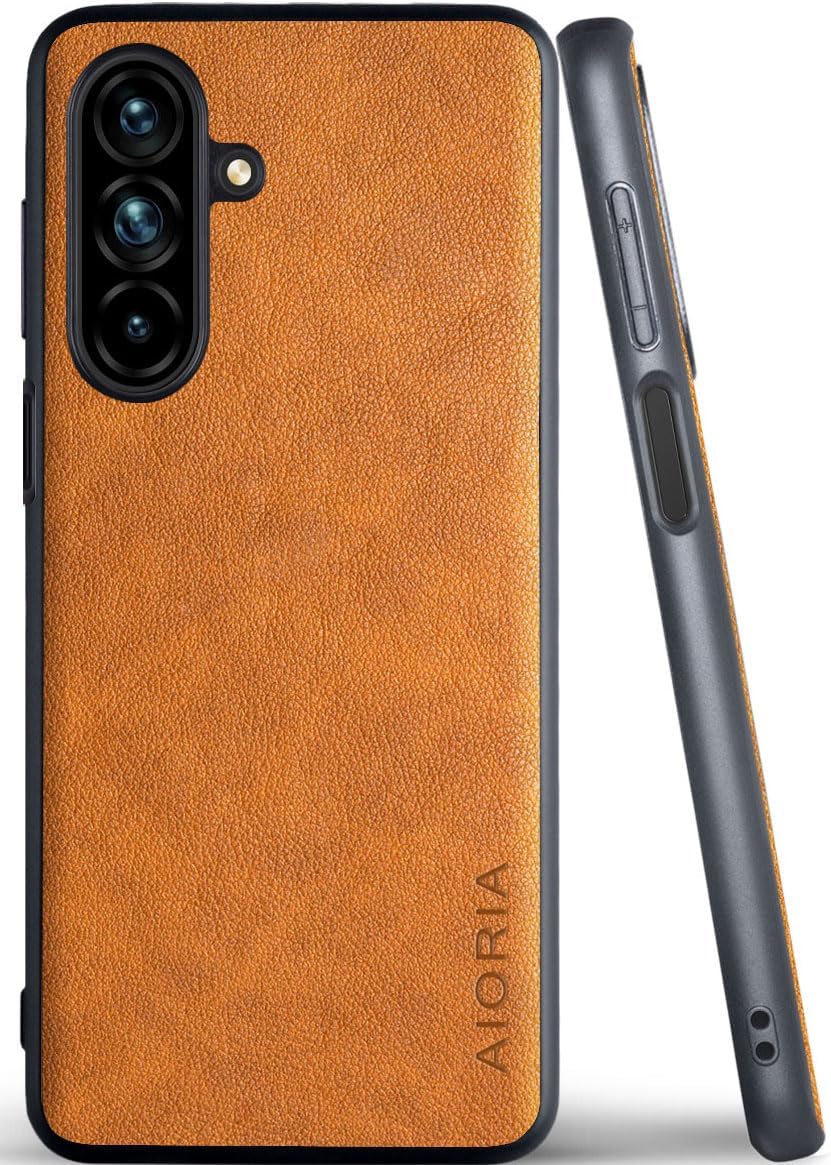 for Samsung Galaxy A Series Case A17 A56 A36 A26 A16 A55 A35 A25 A15 Premium Leather Cover Retro Design Full Protective Phone Case for Samsung Galaxy A26 5G (Red, A26)