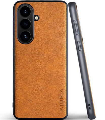 for Samsung Galaxy S26 Series Case Premium Leather Cover Retro Design Full Protective Phone Case