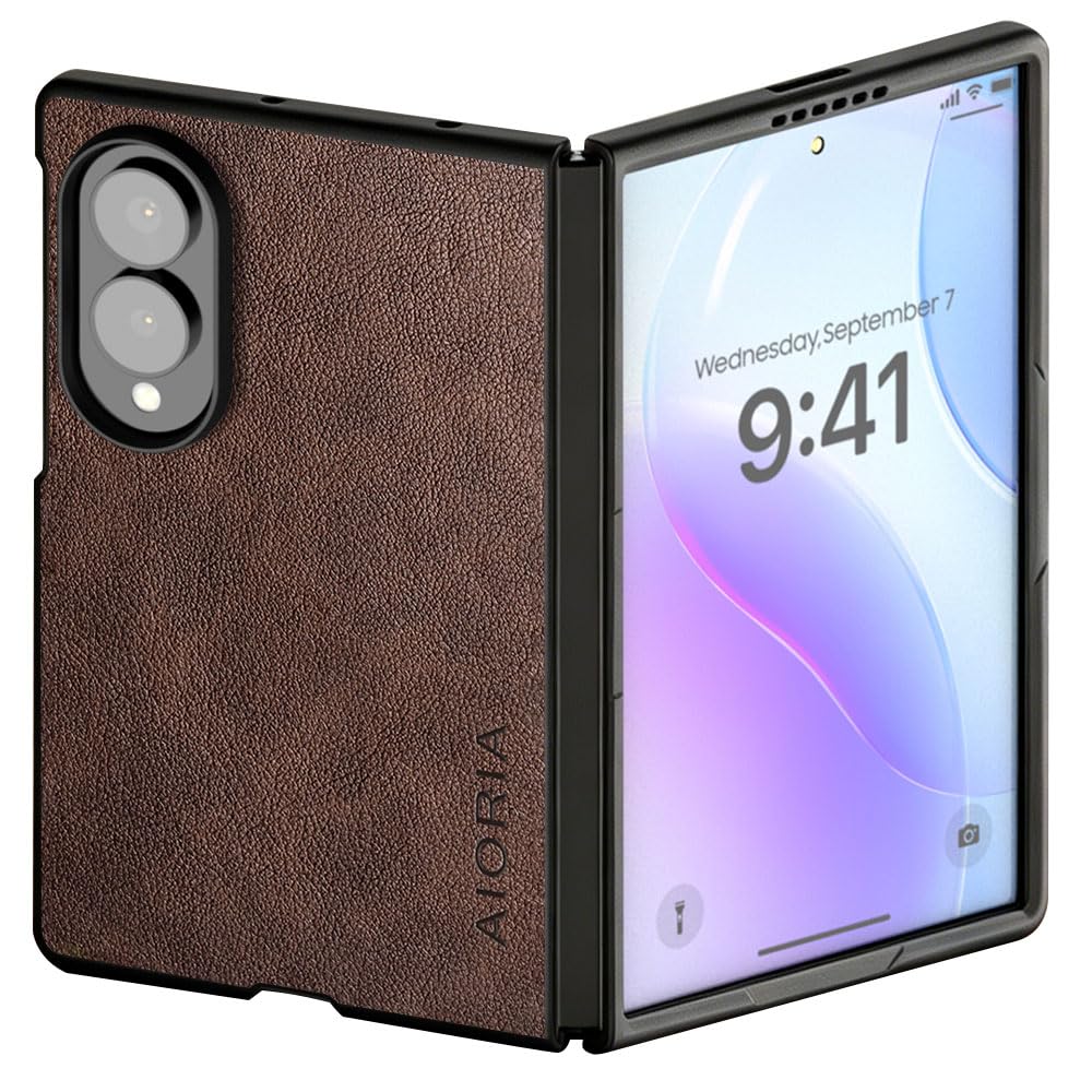 AIORIA for Samsung Galaxy Z Fold 8 Ultra Case Premium Leather Cover Retro Design Full Protective Case