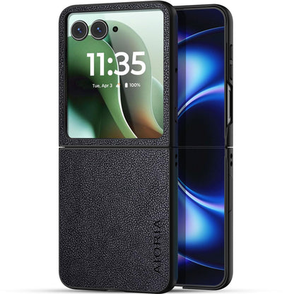 AIORIA for Motorola Razr Ultra 2026 Case Compatible Motorola Razr Ultra 2025 Case Premium Leather Cover Retro Design Full Protective Case (Coffee, for Razr Ultra 2026/2025)