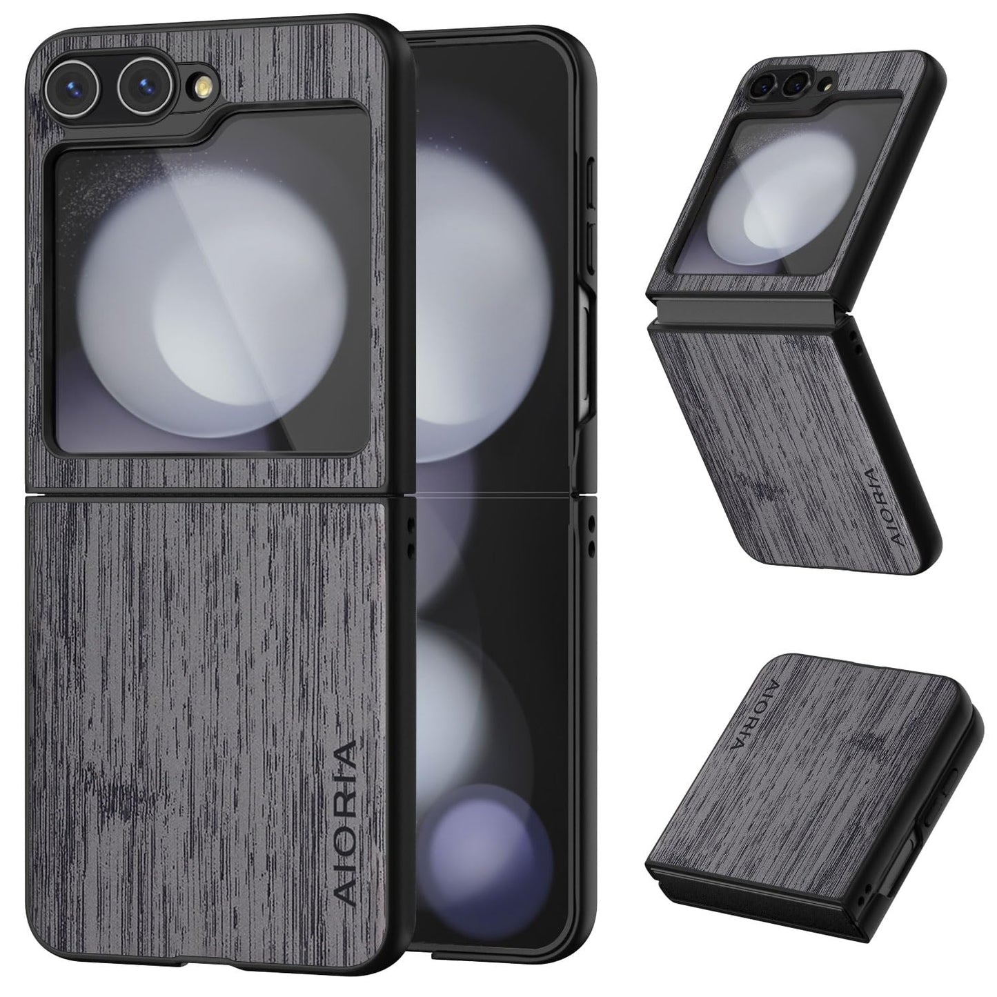 case for Samsung Galaxy Z Flip 5 6 7 Imitation Bamboo Pattern PU Leather Phone Case Protective Cover