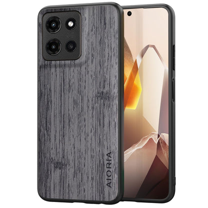 Case for Motorola Moto G Play Power Stylus 2025 Imitation Bamboo Pattern PU Leather Design Phone Case Protective Cover