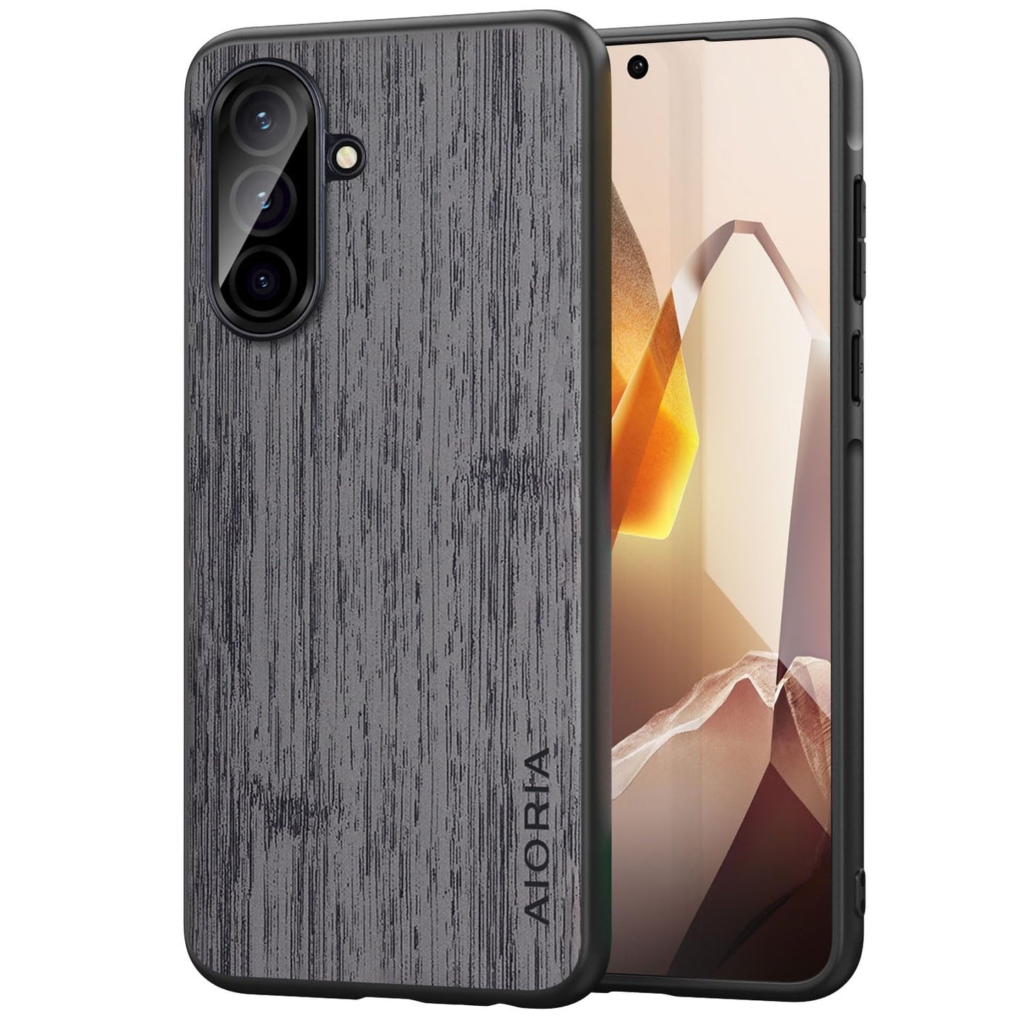 case for Samsung Galaxy A37 A57 Imitation Bamboo Pattern PU Leather Design Phone Case Protective Cover