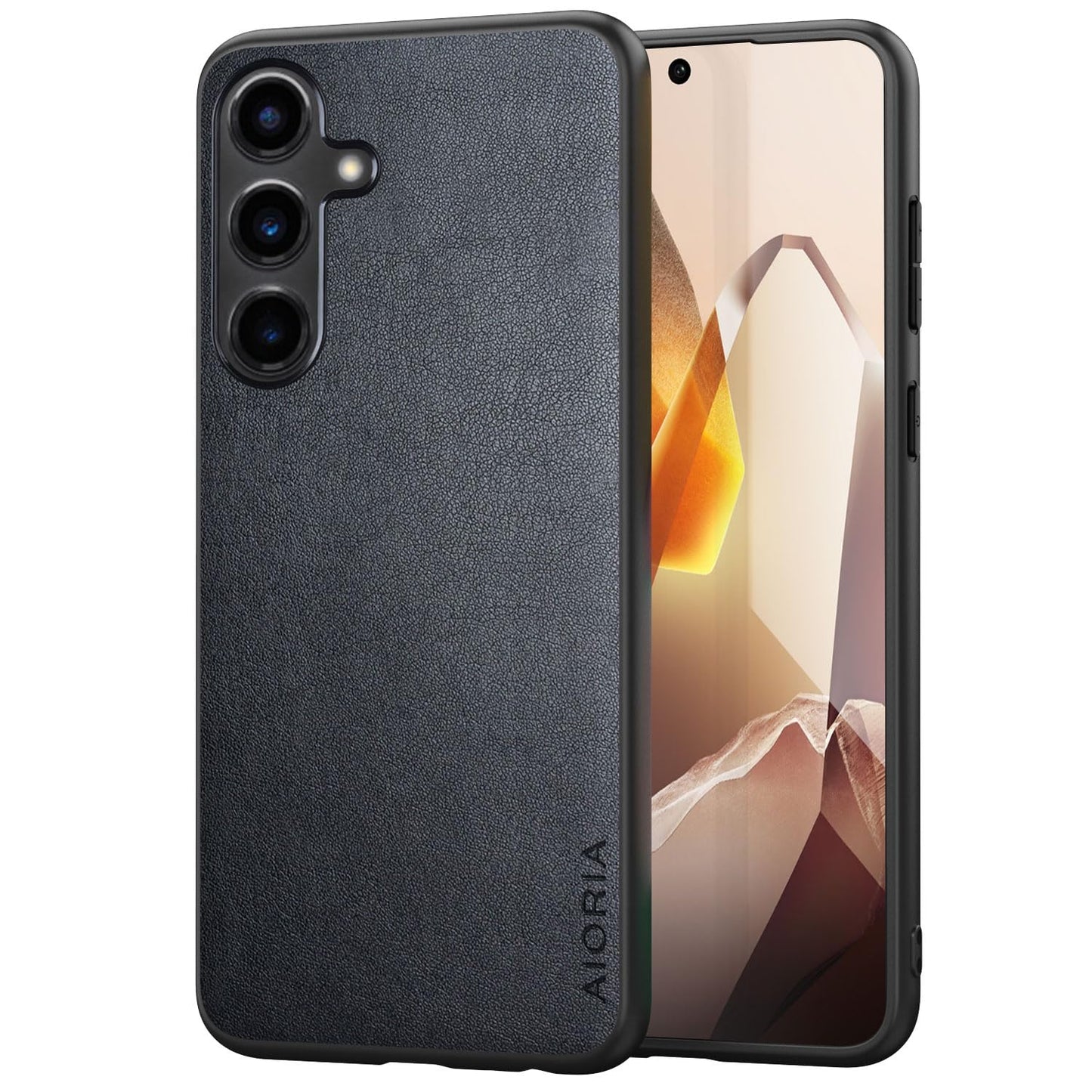 for Samsung Galaxy S25 Plus Case Simple Classic Design Durable Premium PU Leather Phone Case (Brown, for Samsung Galaxy S25 Plus)
