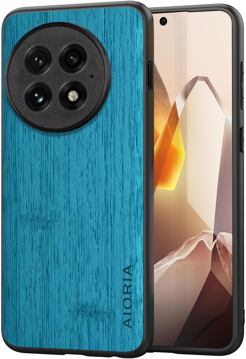 Case for Oneplus 13 13R Imitation Bamboo Pattern PU Leather Design Phone Case Protective Cover