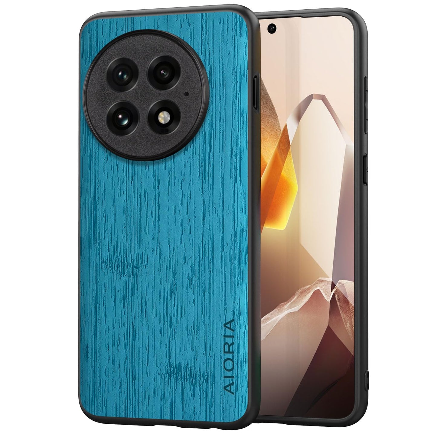 Case for Oneplus 13 13R Imitation Bamboo Pattern PU Leather Design Phone Case Protective Cover