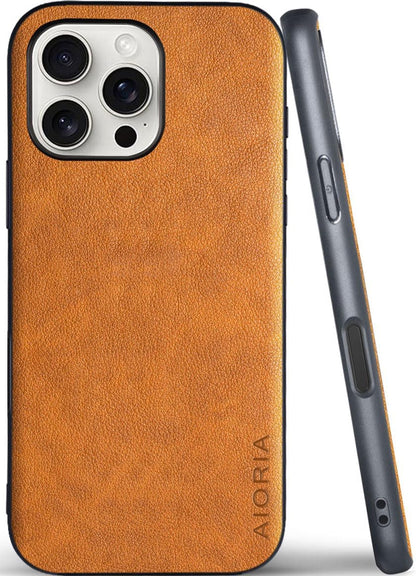 for iPhone Case Premium PU Leather Cover Retro Design Full Protective Phone Case for iPhone 17 16 Pro Max Plus 16e 5G