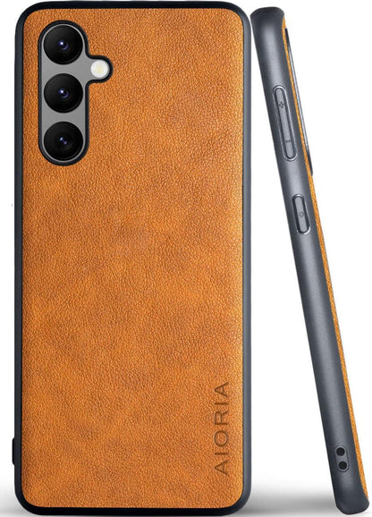 for Samsung Galaxy A Series Case A17 A56 A36 A26 A16 A55 A35 A25 A15 Premium Leather Cover Retro Design Full Protective Phone Case for Samsung Galaxy A26 5G (Red, A26)