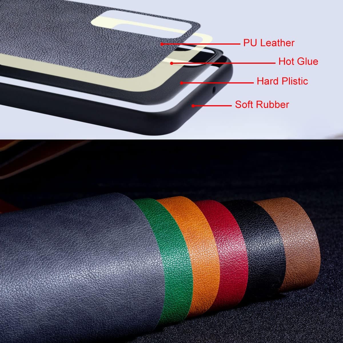 for Samsung Galaxy Z Flip 6 Case, Premium Leather Phone Cover Retro Design Full Protective Case for Samsung Galaxy Z Flip 6 Flip6 5G (Gray, Z Flip 6)