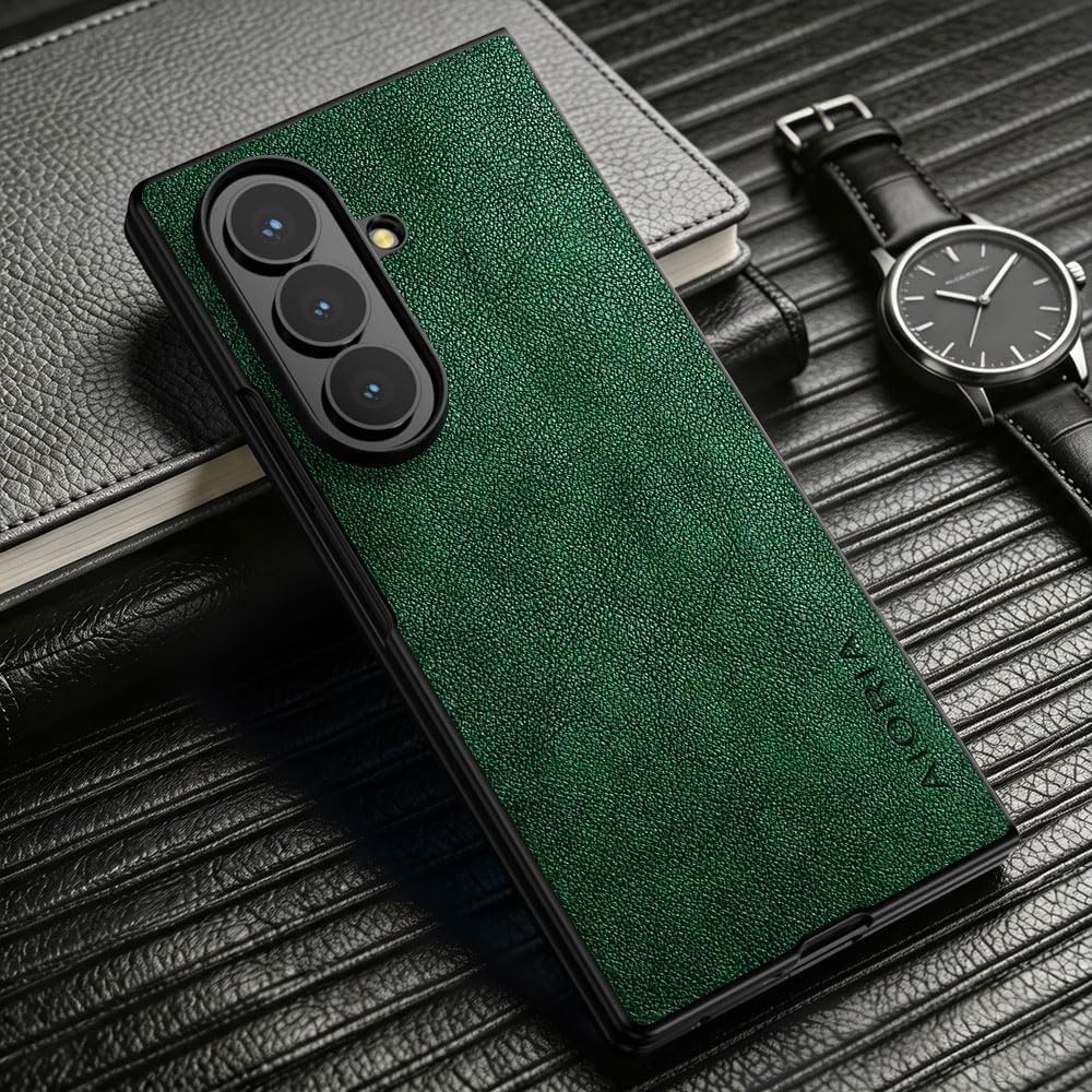 AIORIA for Samsung Galaxy Z Fold 8 Ultra Case Premium Leather Cover Retro Design Full Protective Case