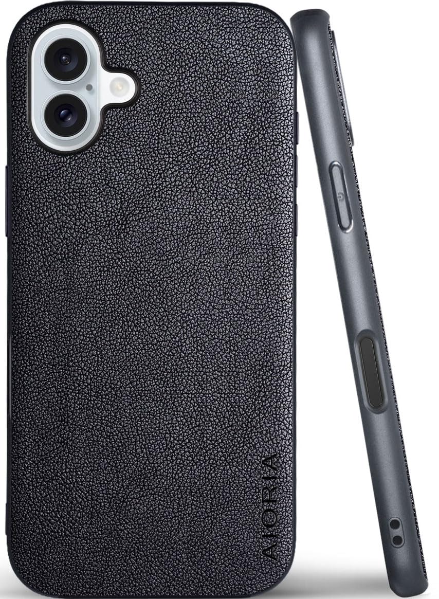 AIORIA for iPhone 18 Pro Max Case Premium Leather Cover Retro Design Full Protective Case (Red, for iPhone 18 Pro Max)