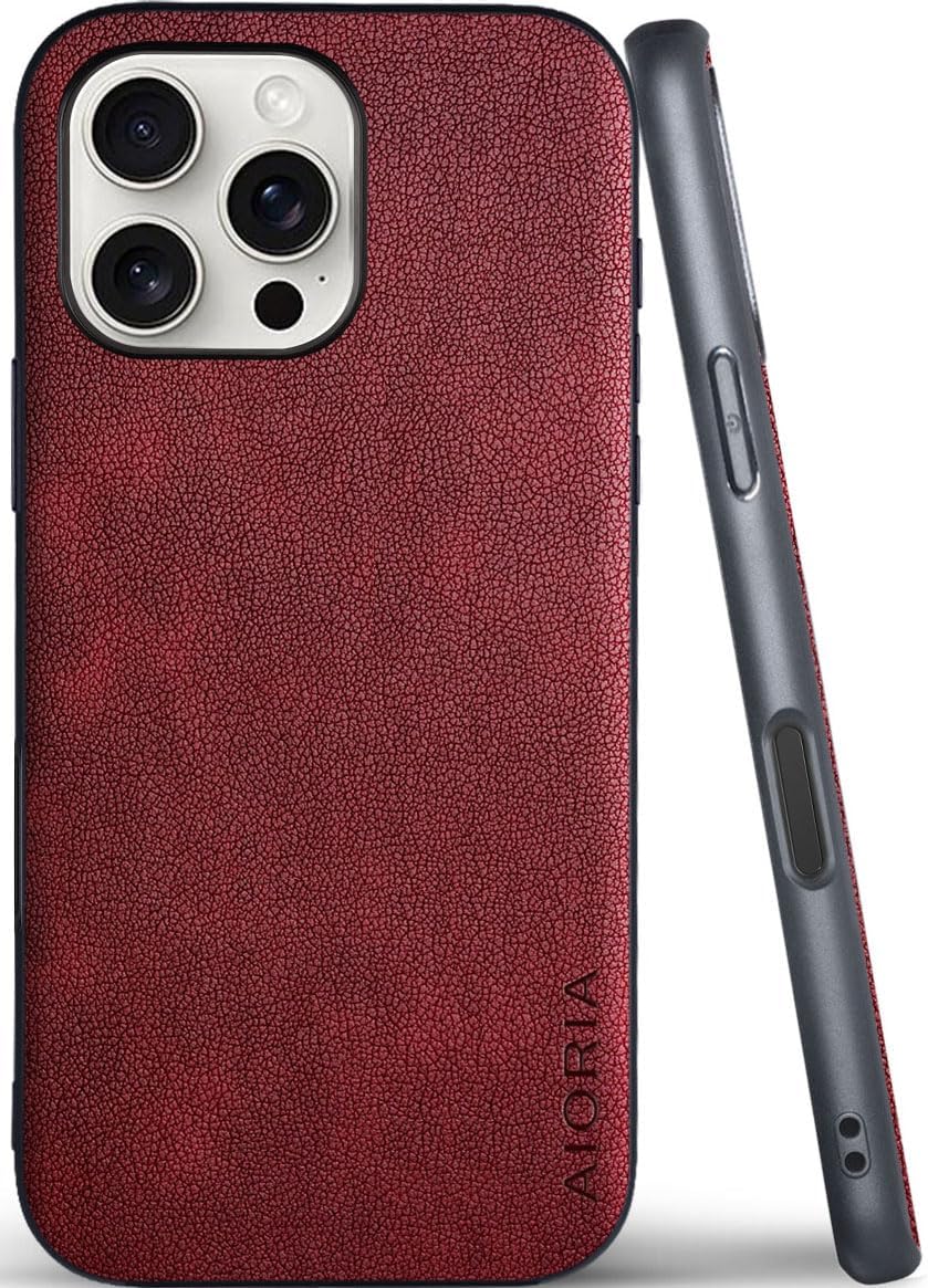 for iPhone Case Premium PU Leather Cover Retro Design Full Protective Phone Case for iPhone 17 16 Pro Max Plus 16e 5G