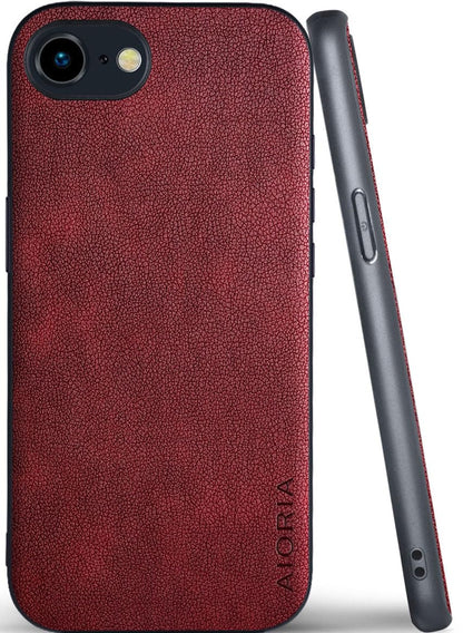 AIORIA for iPhone 18 Pro Max Case Premium Leather Cover Retro Design Full Protective Case (Red, for iPhone 18 Pro Max)