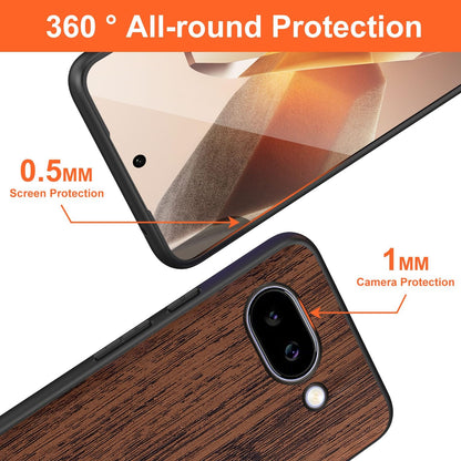 Case for Google Pixel 9 9A Imitation Bamboo Pattern PU Leather Design Phone Case Protective Cover