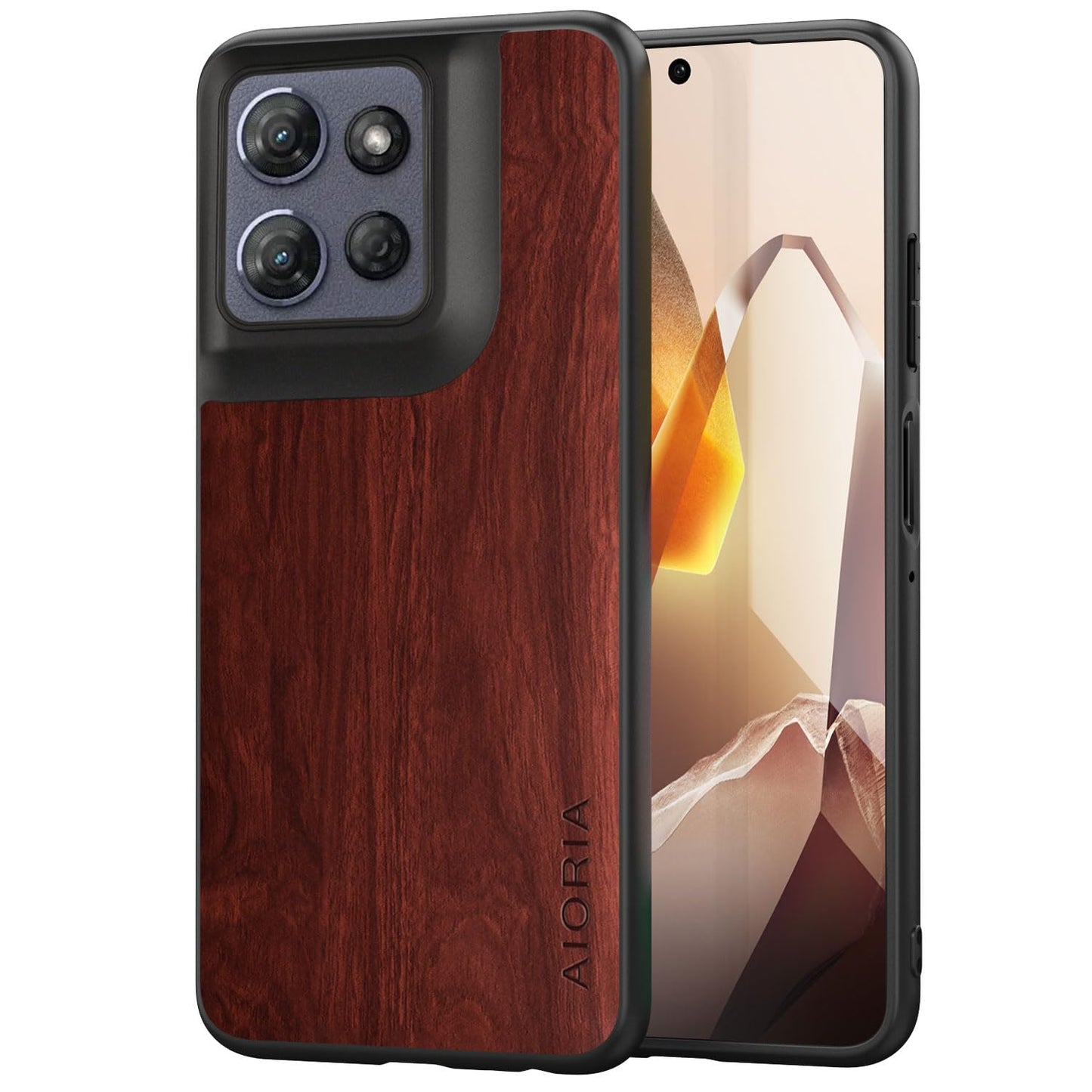 Case for Motorola Moto G 2025 5G funda Bamboo Wood Pattern PU Leather Back Cover for Moto g 2025 case (Blue, Moto G 2025)