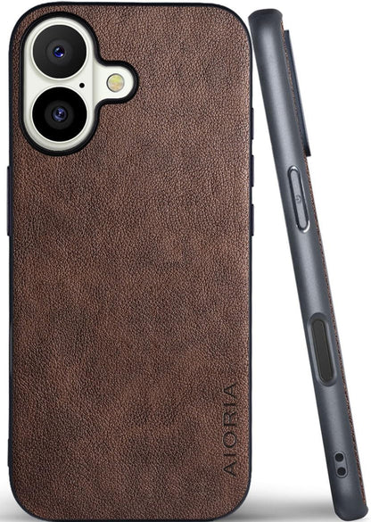 for iPhone Case Premium PU Leather Cover Retro Design Full Protective Phone Case for iPhone 17 16 Pro Max Plus 16e 5G