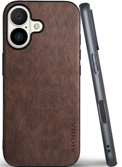 AIORIA for iPhone 18 Pro Max Case Premium Leather Cover Retro Design Full Protective Case (Red, for iPhone 18 Pro Max)