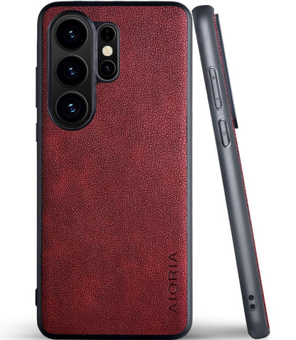 for Samsung Galaxy S26 Series Case Premium Leather Cover Retro Design Full Protective Phone Case
