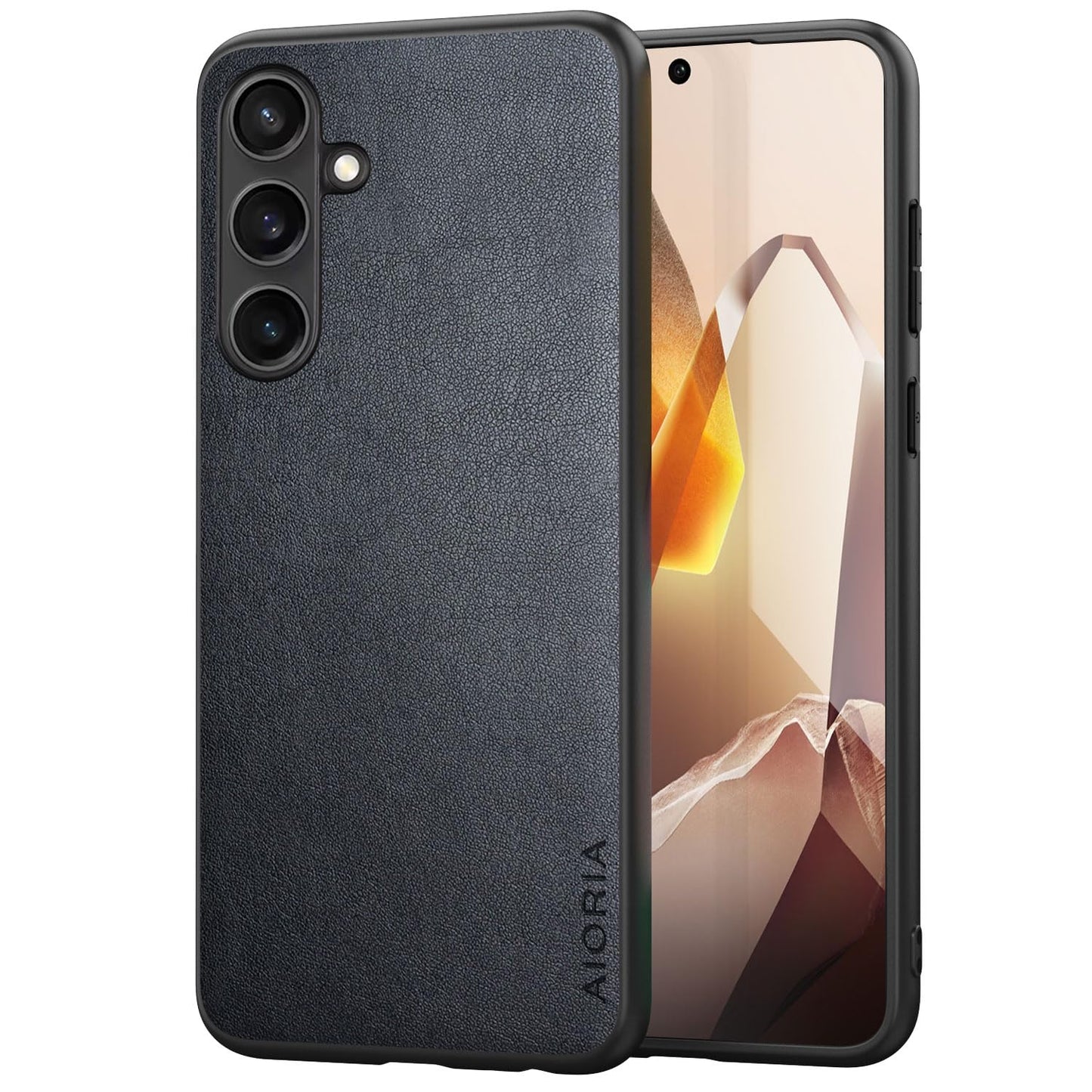 for Samsung Galaxy S25 Plus Case Simple Classic Design Durable Premium PU Leather Phone Case (Brown, for Samsung Galaxy S25 Plus)
