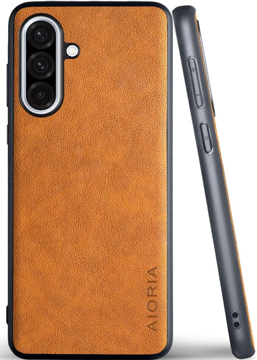 for Samsung Galaxy A Series Case A17 A56 A36 A26 A16 A55 A35 A25 A15 Premium Leather Cover Retro Design Full Protective Phone Case for Samsung Galaxy A26 5G (Red, A26)