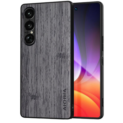 Case for Sony Xperia 1 VII III Imitation Bamboo Pattern PU Leather Design Phone Case Protective Cover