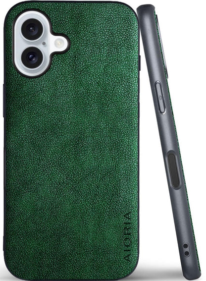 AIORIA for iPhone 18 Pro Max Case Premium Leather Cover Retro Design Full Protective Case (Red, for iPhone 18 Pro Max)
