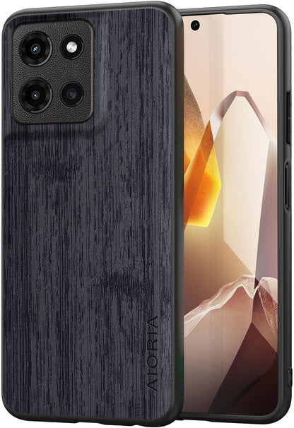 Case for Motorola Moto G Play Power Stylus 2025 Imitation Bamboo Pattern PU Leather Design Phone Case Protective Cover