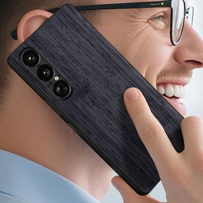 Case for Sony Xperia 1 VII III Imitation Bamboo Pattern PU Leather Design Phone Case Protective Cover