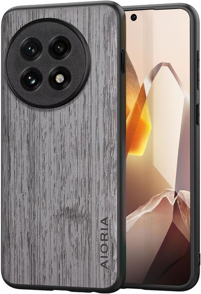 Case for Oneplus 13 13R Imitation Bamboo Pattern PU Leather Design Phone Case Protective Cover
