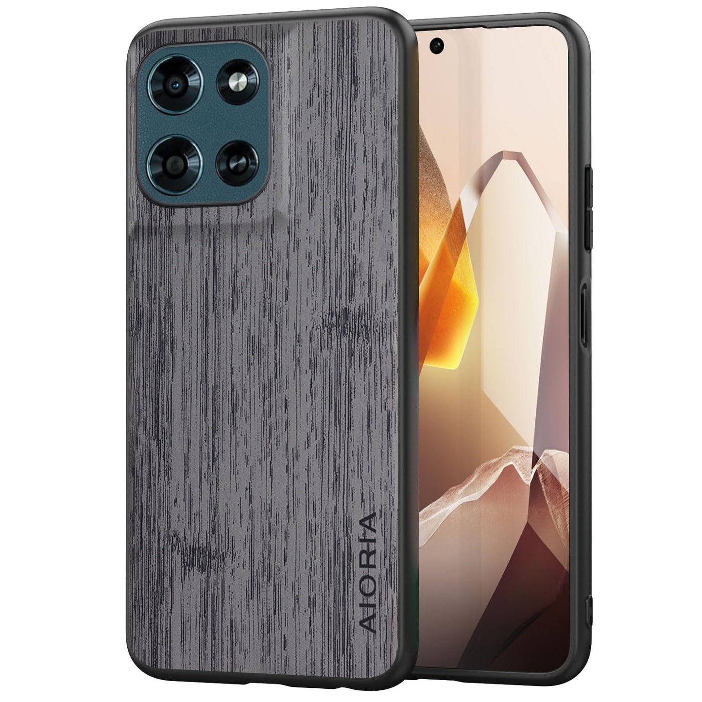 Case for Motorola Moto G Play Power Stylus 2025 Imitation Bamboo Pattern PU Leather Design Phone Case Protective Cover