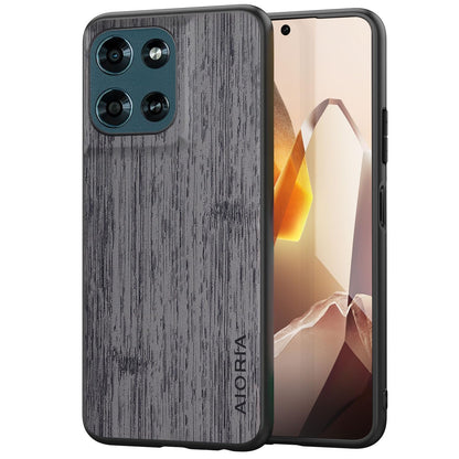 Case for Motorola Moto G Play Power Stylus 2025 Imitation Bamboo Pattern PU Leather Design Phone Case Protective Cover