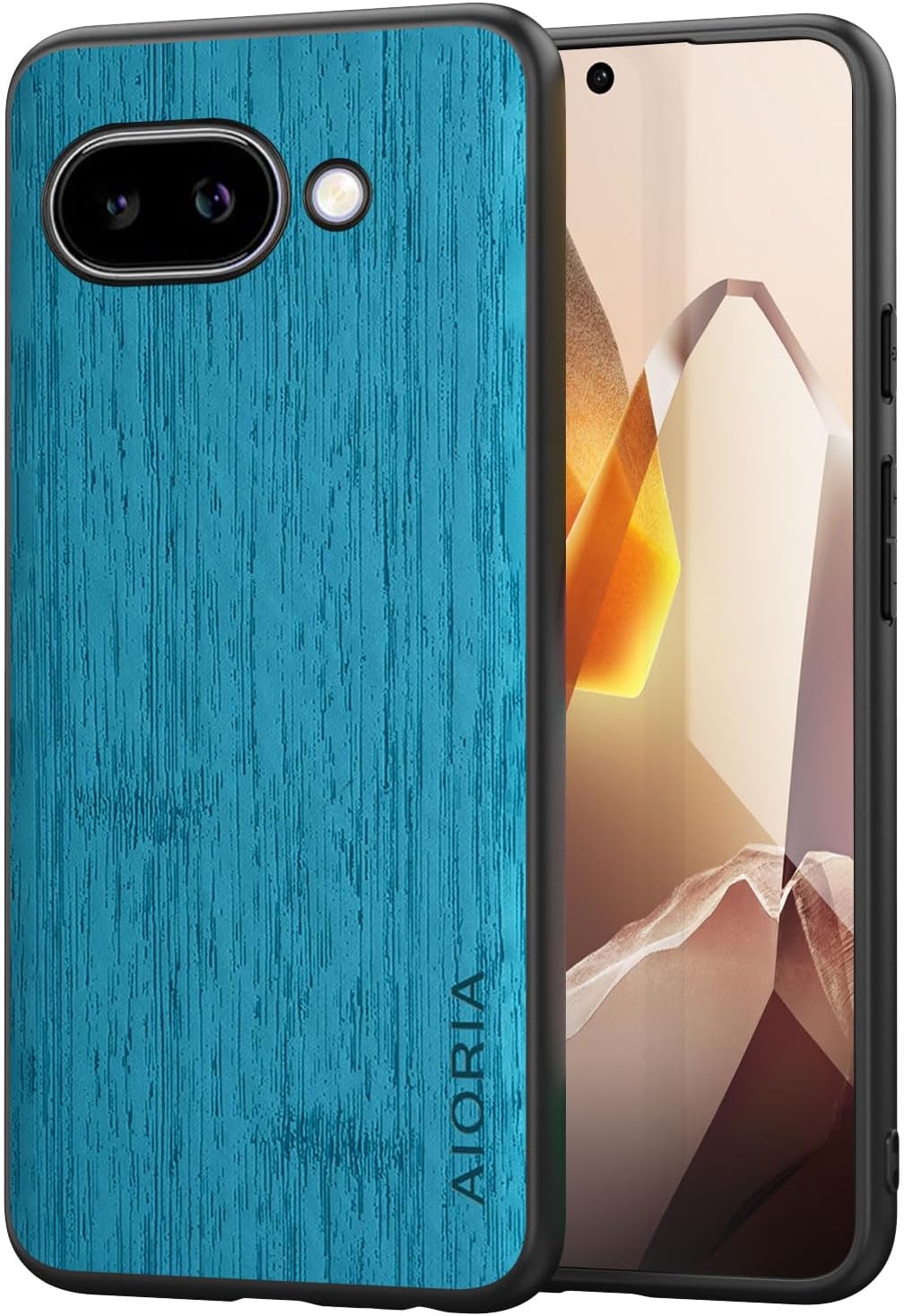 Case for Google Pixel 9 9A Imitation Bamboo Pattern PU Leather Design Phone Case Protective Cover