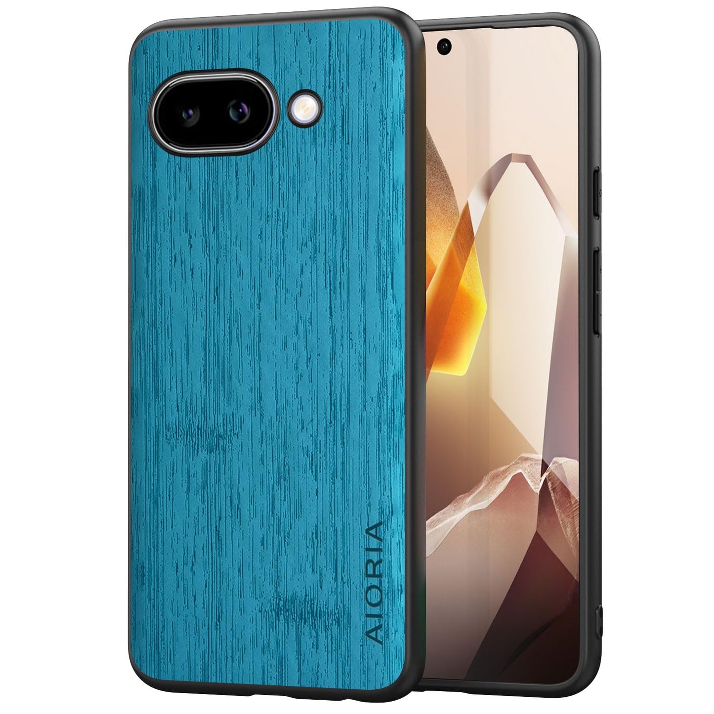Case for Google Pixel 9 9A Imitation Bamboo Pattern PU Leather Design Phone Case Protective Cover