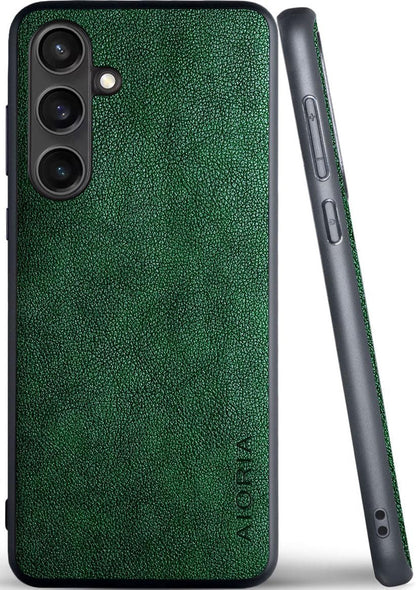for Samsung Galaxy S Series Case Premium Leather Cover Retro Design Full Protective Phone Case for Samsung Galaxy S25 Ultra Edge FE Plus S24 FE5G