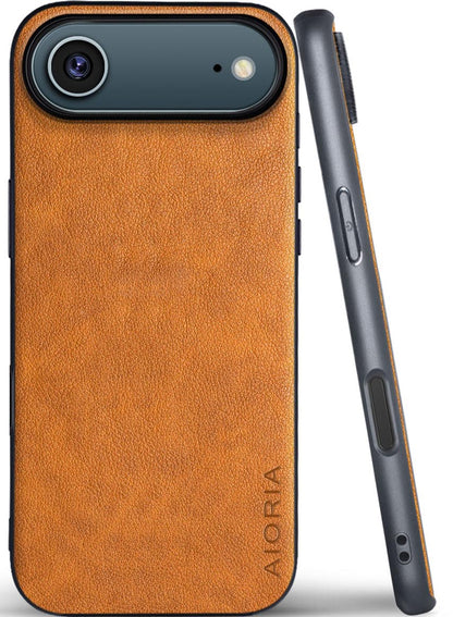 AIORIA for iPhone 18 Pro Max Case Premium Leather Cover Retro Design Full Protective Case (Red, for iPhone 18 Pro Max)