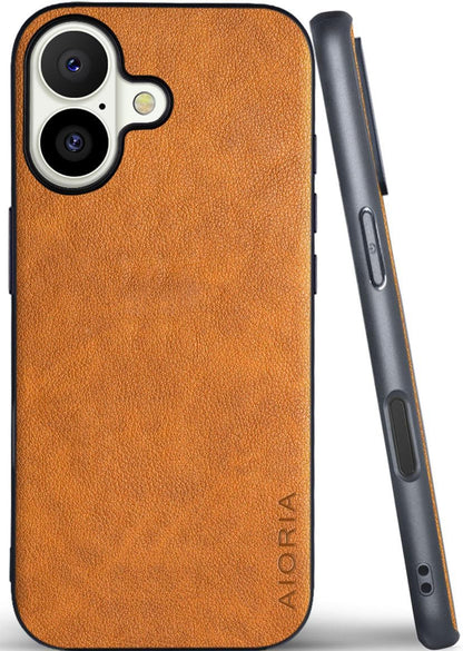 for iPhone Case Premium PU Leather Cover Retro Design Full Protective Phone Case for iPhone 17 16 Pro Max Plus 16e 5G