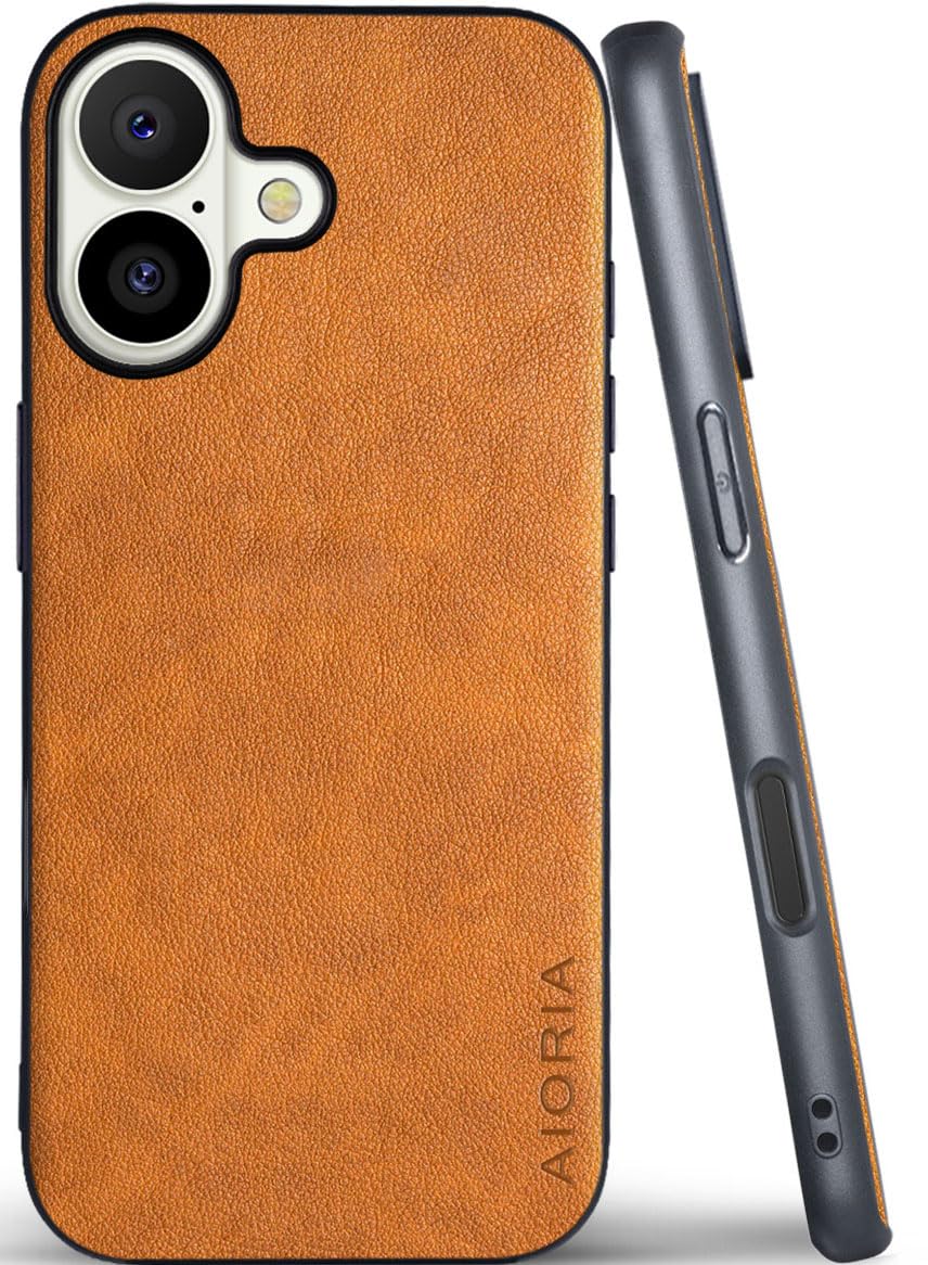 AIORIA for iPhone 18 Pro Max Case Premium Leather Cover Retro Design Full Protective Case (Red, for iPhone 18 Pro Max)