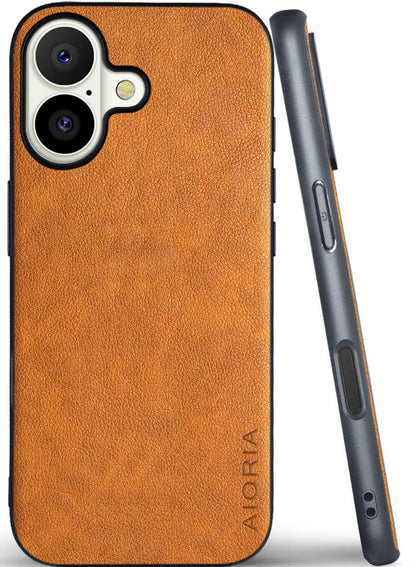 AIORIA for iPhone 18 Pro Max Case Premium Leather Cover Retro Design Full Protective Case (Red, for iPhone 18 Pro Max)