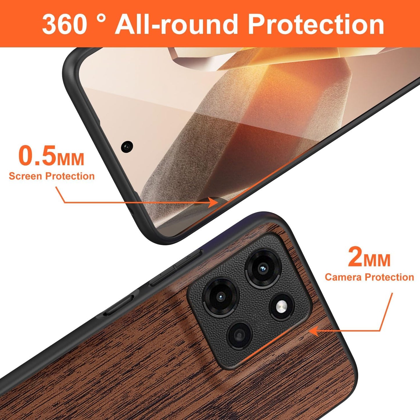 Case for Motorola Moto G Play Power Stylus 2025 Imitation Bamboo Pattern PU Leather Design Phone Case Protective Cover